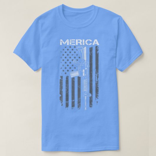 Änderung 4. Juli AR15 USA Flag (O T-Shirt (Design vorne)