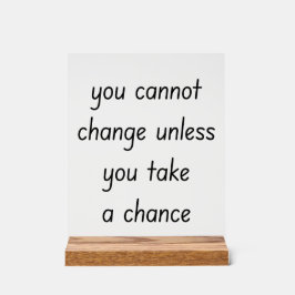 Änderung Akryllische Beschriftung Acrylschild