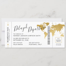 Änderung bei Plänen Gold Map Boarding Ticket Weddi Ankündigung