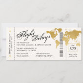 Änderung bei Planungen World Map Boarding Ticket W Ankündigung (Vorderseite)