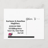 Änderung der Adresse 2 Postkarte (Rückseite)