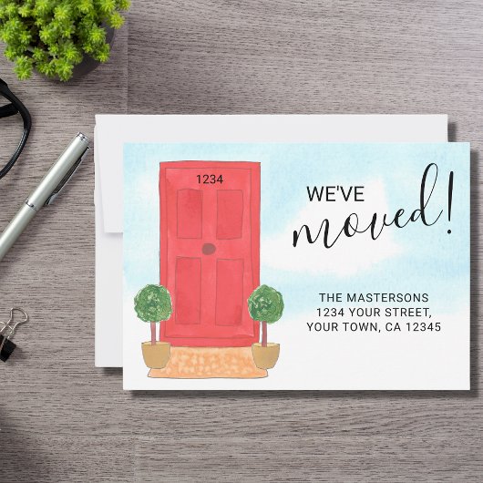 Änderung der Adresse, an der wir die rote Tür vers Ankündigung