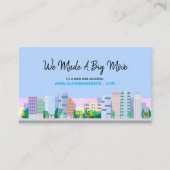 Änderung der Adresse der City Skyline Business Web Visitenkarte (Vorderseite)