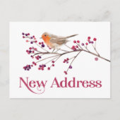 Änderung der Adresse des Aufenthalts Ankündigungspostkarte (Vorderseite)