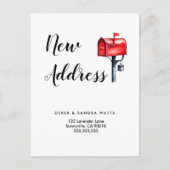 Änderung der Adresse, die wir verschoben haben Pos Ankündigungspostkarte (Vorderseite)