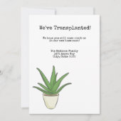 Änderung der Adresse Einladung (Vorderseite)