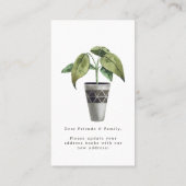 Änderung der Adresse | Einlage bewegen Telefonnummerkarte (Rückseite)