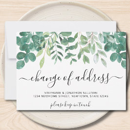 Änderung der Adresse Eukalyptus-Meldung Ankündigung