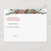 Änderung der Adresse Gold, die wir übertragen Urla Ankündigungspostkarte (Rückseite)