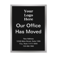 Änderung der Adresse in Schwarz und Silber