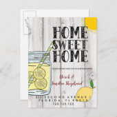 Änderung der Adresse Postkarte haben wir die Limon (Vorne/Hinten)