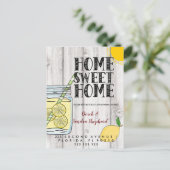 Änderung der Adresse Postkarte haben wir die Limon (Stehend Vorderseite)