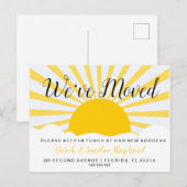 Änderung der Adresse Postkarte haben wir die Sonne (Vorne/Hinten)