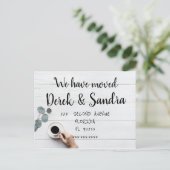 Änderung der Adresse Postkarte haben wir Kaffee ve (Stehend Vorderseite)