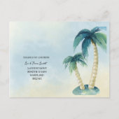 Änderung der Adresse tropisch, Palme, Florida Ankündigungspostkarte (Vorderseite)
