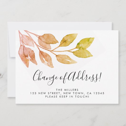 Änderung der Adressenfallfoliierung Ankündigung (Vorderseite)