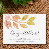 Änderung der Adressenfallfoliierung Ankündigung