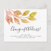 Änderung der Adressenfallfoliierung Ankündigungspostkarte (Vorderseite)