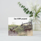 Änderung der Adressenpostkarten Ankündigungspostkarte (Stehend Vorderseite)