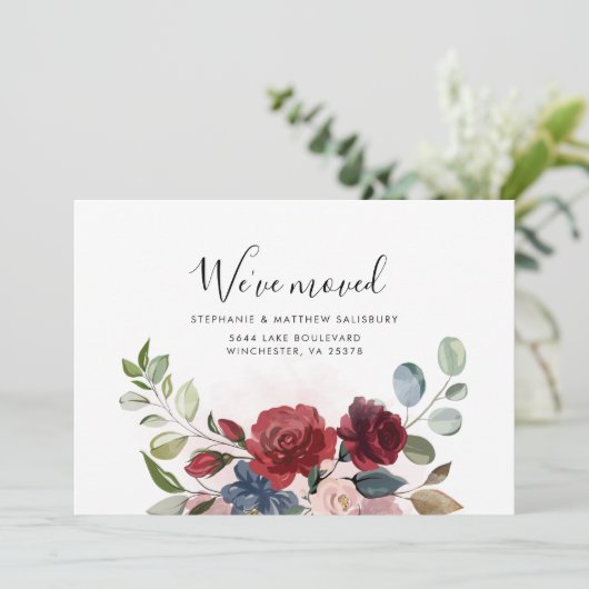 Änderung der Adressenverschiebung Ankündigung (Stehend Vorderseite)