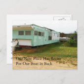 Änderung der Adresskarte: Booten im Hintergrund Ankündigungspostkarte (Vorne/Hinten)