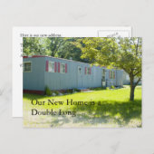 Änderung der Adresskarte: Doppel lang Ankündigungspostkarte (Vorne/Hinten)