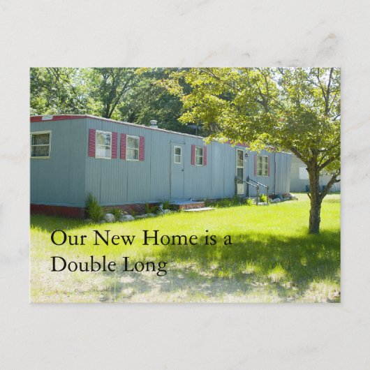 Änderung der Adresskarte: Doppel lang Ankündigungspostkarte (Vorderseite)