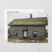 Änderung der Adresskarte im 18. Jahrhundert Ankündigungspostkarte (Vorne/Hinten)