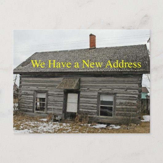 Änderung der Adresskarte im 18. Jahrhundert Ankündigungspostkarte (Vorderseite)