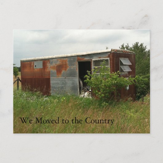 Änderung der Adresskarte: In das Land übertragen Ankündigungspostkarte (Vorderseite)