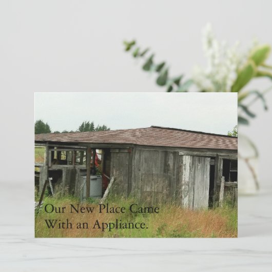 Änderung der Adresskarte: Kostenlose Einheit Ankündigung (Stehend Vorderseite)