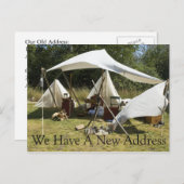 Änderung der Adresskarte - Lager Ankündigungspostkarte (Vorne/Hinten)