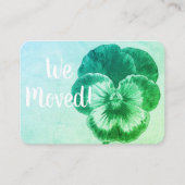 Änderung der Adresskarte Visitenkarte (Vorderseite)