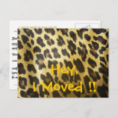 Änderung der Adressleiste Ankündigungspostkarte (Vorne/Hinten)