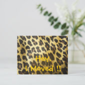 Änderung der Adressleiste Ankündigungspostkarte (Stehend Vorderseite)