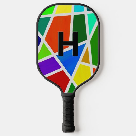Änderung der Anfangsfarben, geometrischen Dreiecks Pickleball Schläger (Vorderseite)