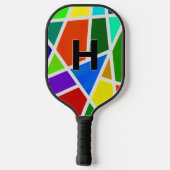 Änderung der Anfangsfarben, geometrischen Dreiecks Pickleball Schläger (Rückseite)