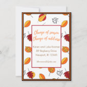 Änderung der Ankündigung zur Änderung der Jahresze (Vorderseite)