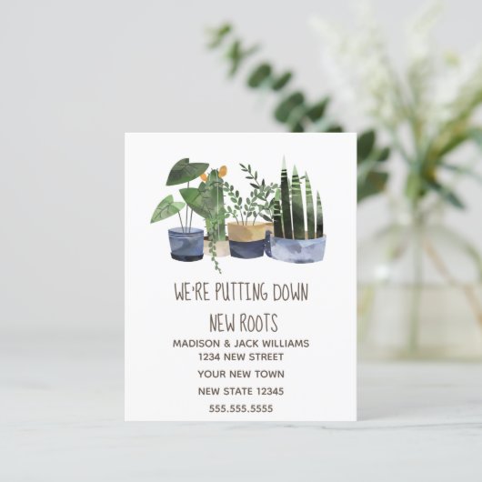 Änderung der Anschrift | Ankündigung der Beförderu (Stehend Vorderseite)