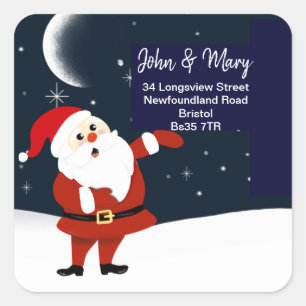 Änderung der Anschrift Aufkleber WeihnachtsWeihnac