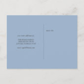 Änderung der Anschrift Blue Sea Turtle Card am Str Postkarte (Rückseite)