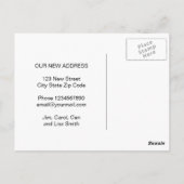 Änderung der Anschrift der roten Scheune, die auf Postkarte (Rückseite)