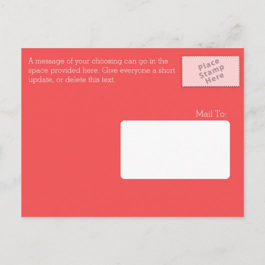 Änderung der Anschrift im Nautischen Ankerbereich Ankündigungspostkarte (Rückseite)