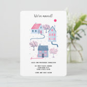 Änderung der Anschrift im Wasserfarbhaus Ankündigung (Stehend Vorderseite)