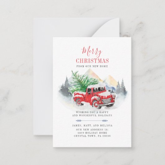 Änderung der Anschrift Mitteilungskarte (Vorderseite)