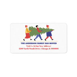 Änderung der Anschrift Neue Zuhause-Adresse Adressaufkleber