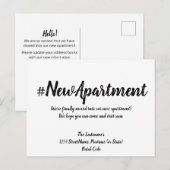 Änderung der Anschrift Postkarte (Vorne/Hinten)