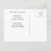 Änderung der Anschrift Postkarte: Zuhause des Land Ankündigungspostkarte (Rückseite)