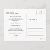 Änderung der Blätter für einfache geometrische Euk Postkarte (Rückseite)