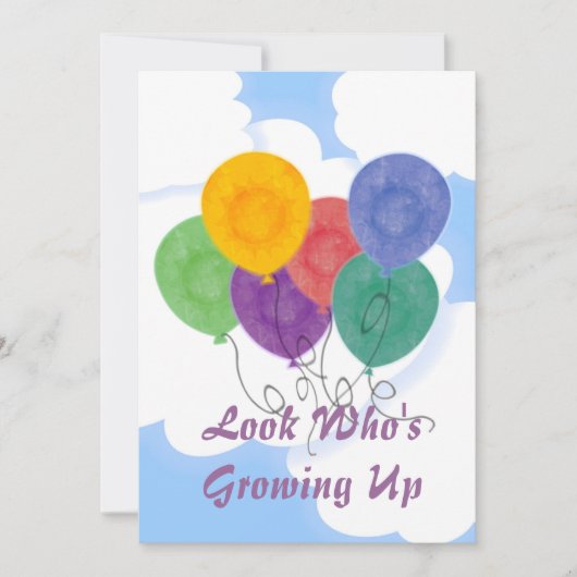 Änderung der Einladung zur Geburtstagspartei (Vorderseite)